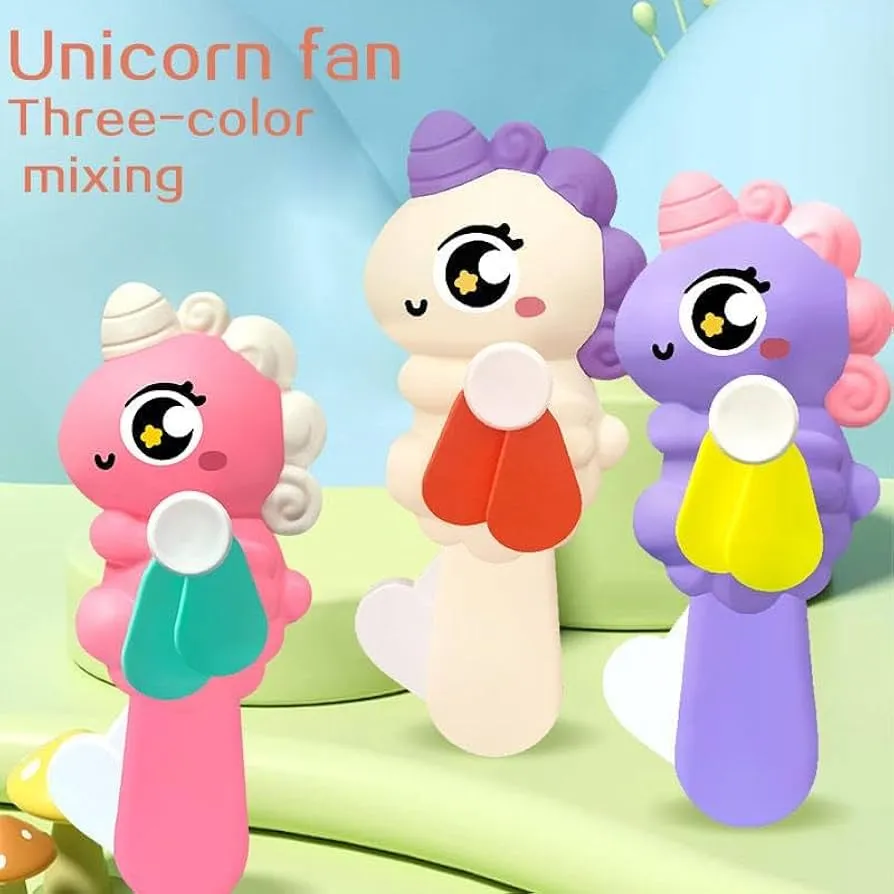 Interesting Palm Pressure Mini Fan Fruit Shape Cute Squeeze Toys / Cool Summer Fan/ Fan Without Battery (Multi Color) image 8