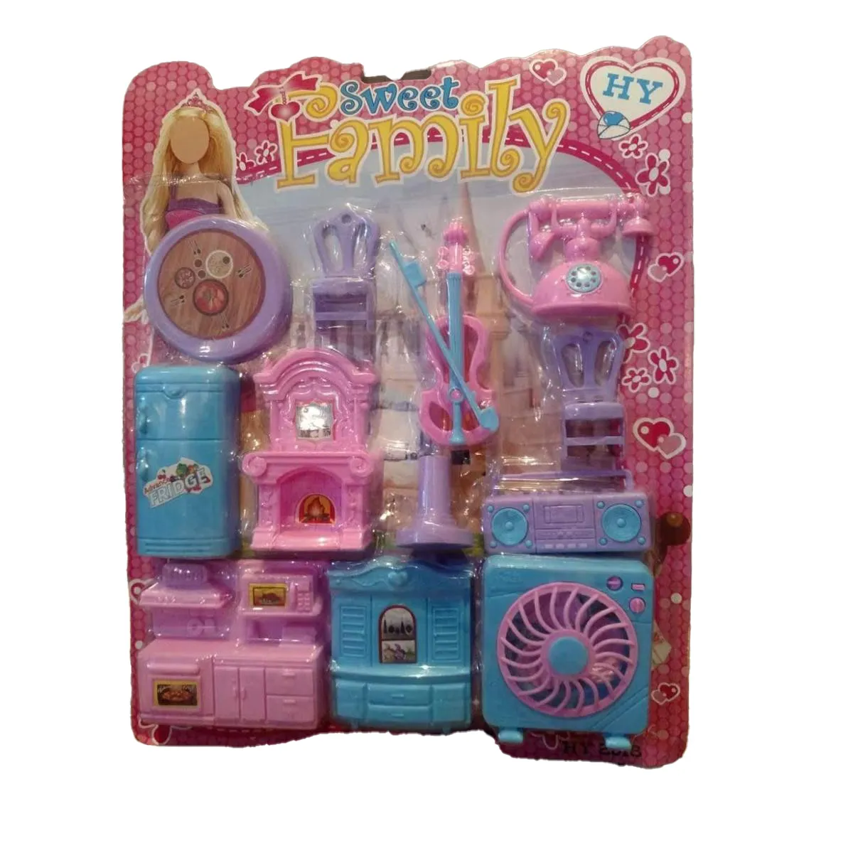 Furniture Set For Girls - 12 Pieces