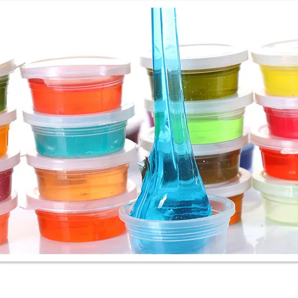 Slime kit Pack Of 24, Colors Non-Toxic Clear Crystal Slime Soft Jelly Clay Putty mud Stress Relief Toy Jelly Toy for Kids & Adult, DIY Slime Making- Multi Color image 6
