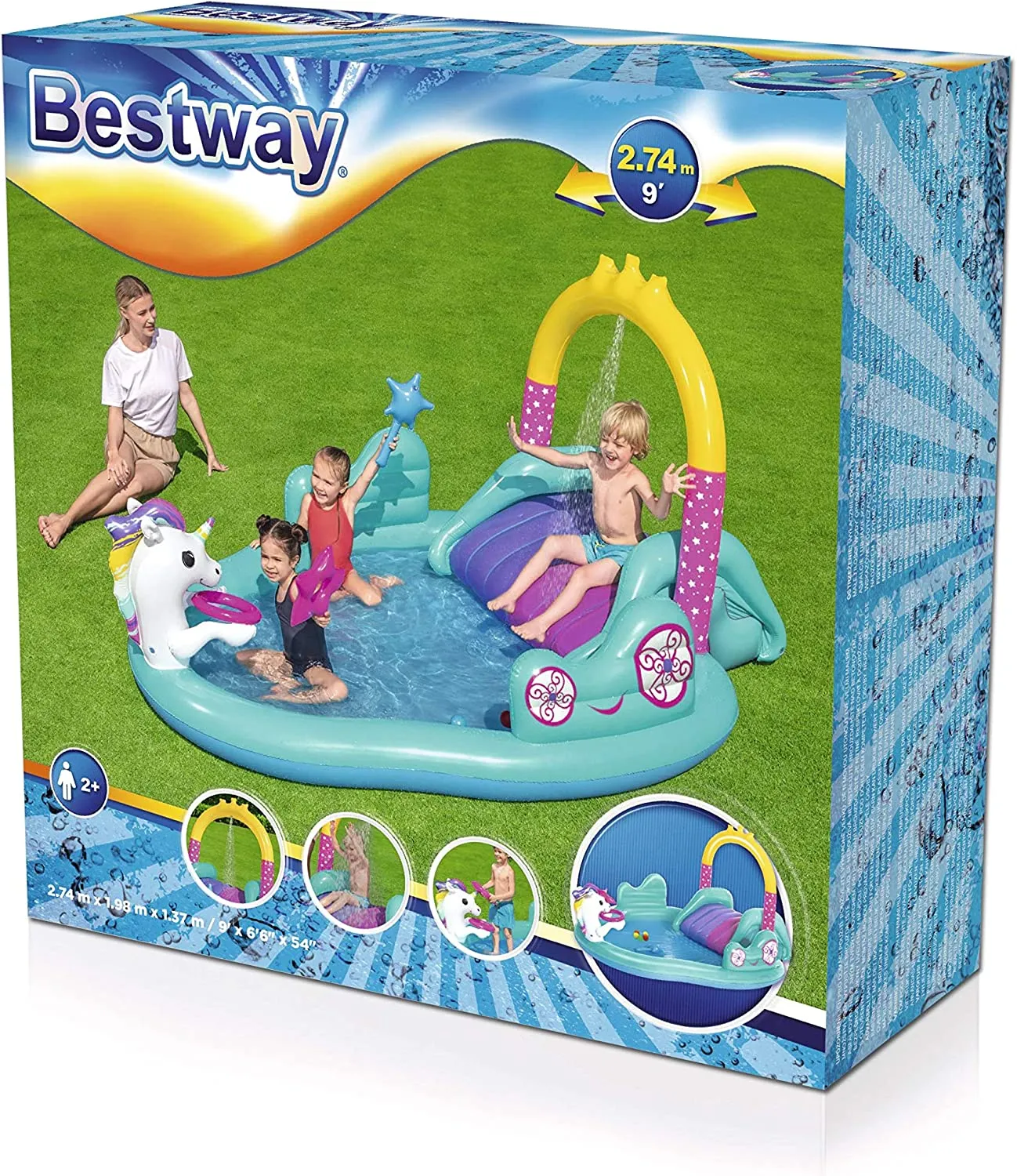BESTWAY 53097 Unicorn Play Centre 9' x 6'6" x 54" image 4