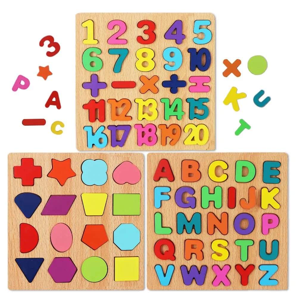 Wooden English Letters - English Counting Alphabets - Baby Learning - Kids Learning Toys image 2