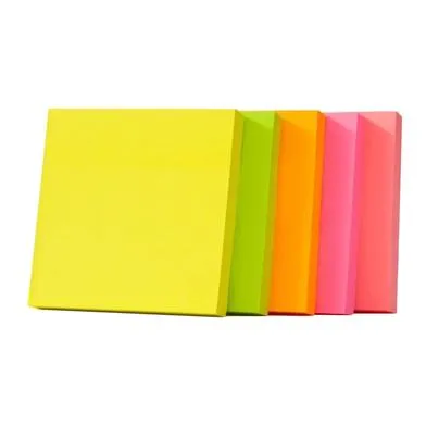 Sticky Notes Post it Pastel Sticky Note Clear Self-Sticky Annotation, 3x3 Inch 76*76 MM  Waterproof Translucent Color Memo Pad for Office & School (Assorted, Pack of 100 Random Colours) image 3