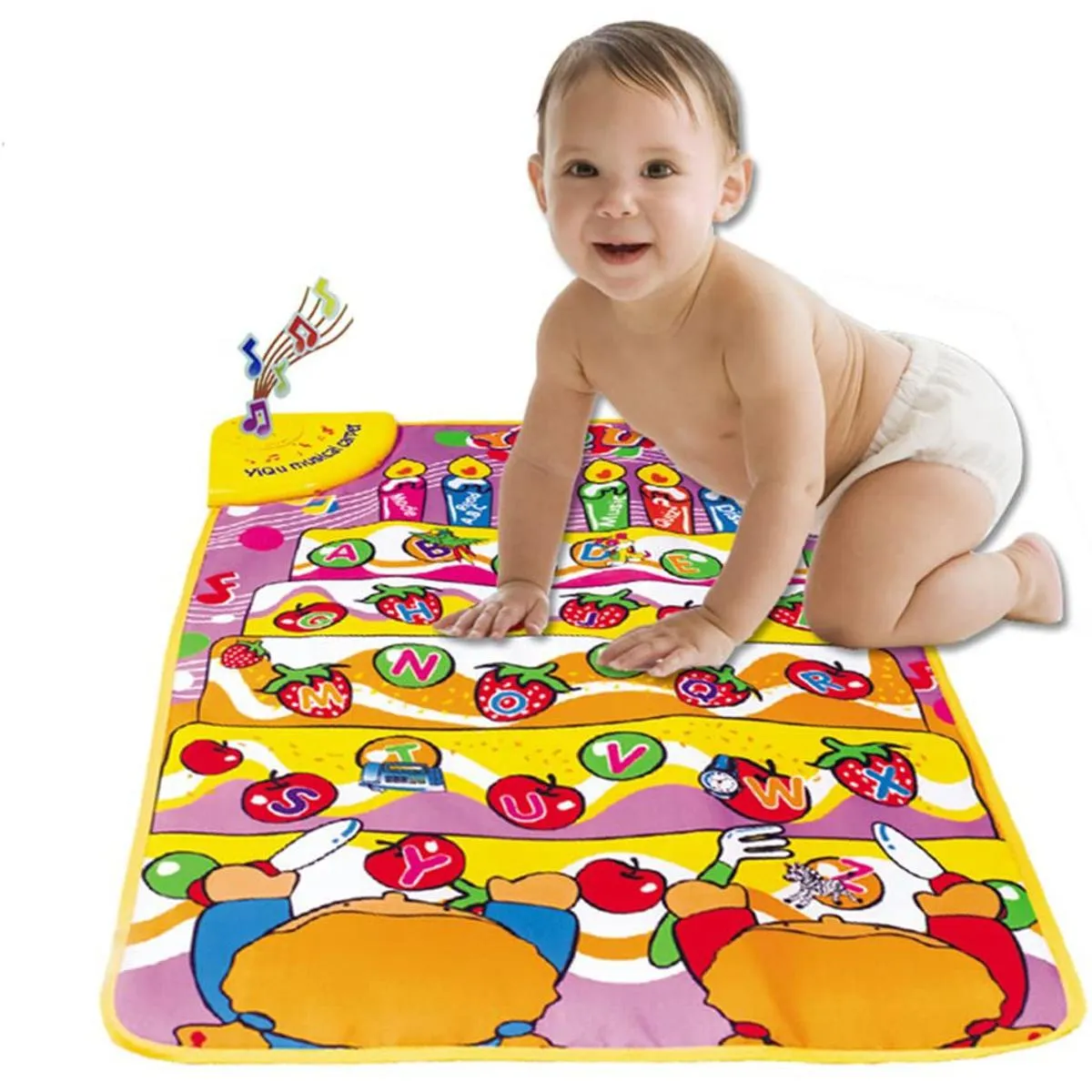 Alphabet Learning Toy, Musical Mat Educational Toy for English Letters & Words, ABC Learning and Sound Book, Interaction Learning Touch Play Game For Kids image 1