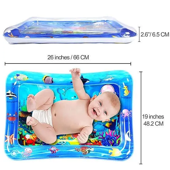Inflatable Tummy Time Mat Premium Baby Water Play Mat for Infants and Toddlers for 3 to 24 Months Strengthen Your Baby's Muscles image 3