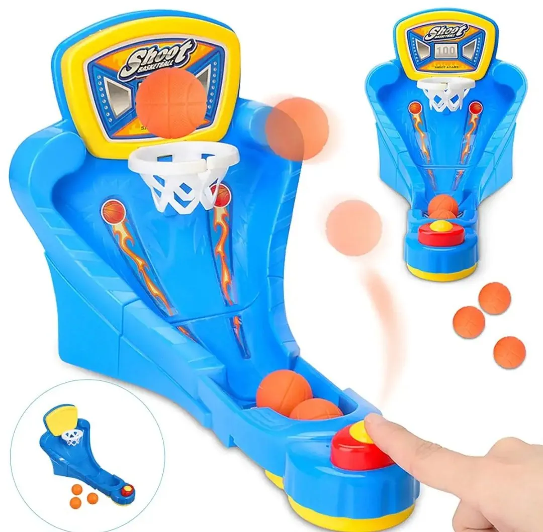 Table top mini basketball game, portable table game with scoreboard Basketball Shooting Family Fun Game 2 Players, Age 3+