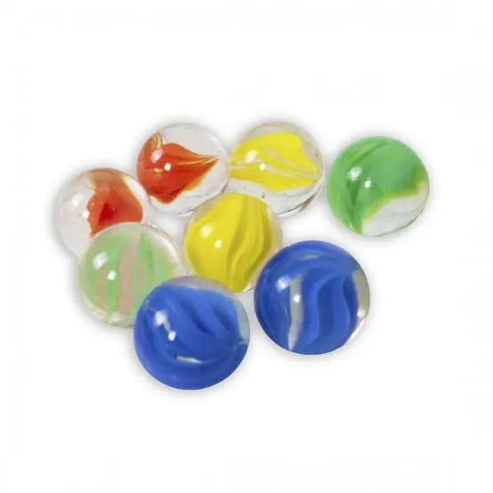 30 Pes Multicolor High Strength Durable Colorful Glass Balls MarblesPlaying Balls Childhood Dreams  Indoor Playing Balls 15MM image 3