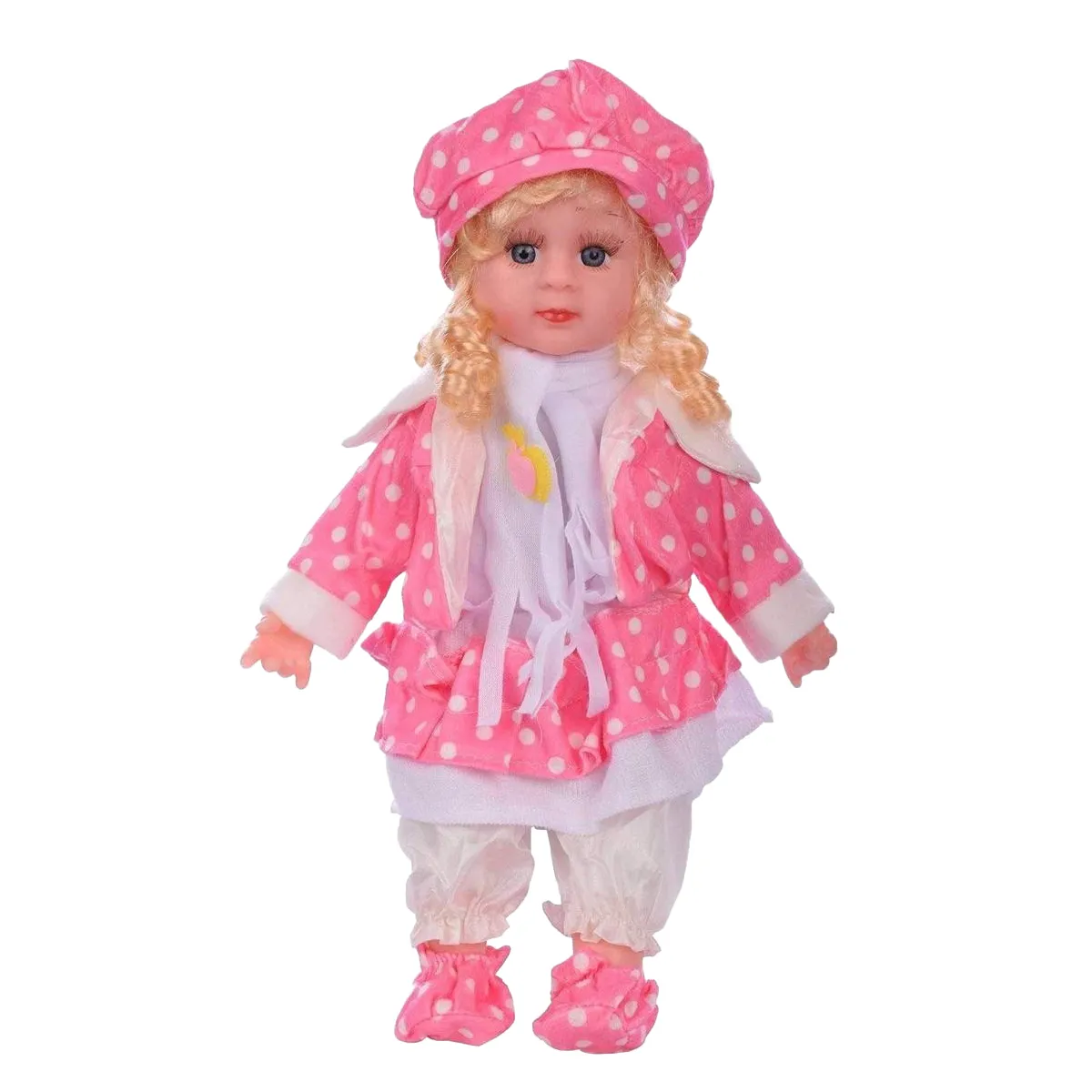 5 Poems Doll, Singing Soft Push Stuffed Doll Baby Girl Toy for Kids( Multi Color)