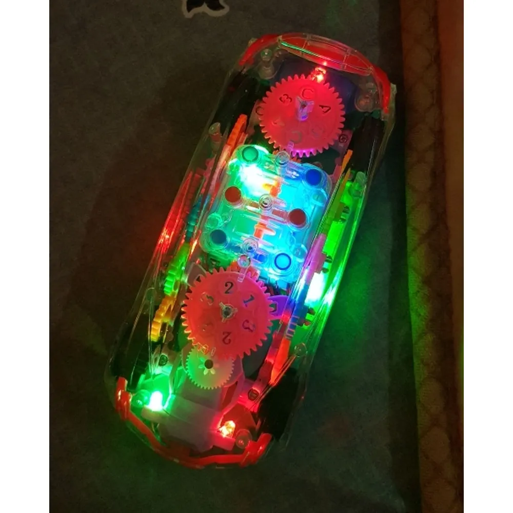Concept Musical and 3D Lights Kids Transparent Car , Toy for 2 to 5 Year Kids Baby Toy, Multicolor image 5