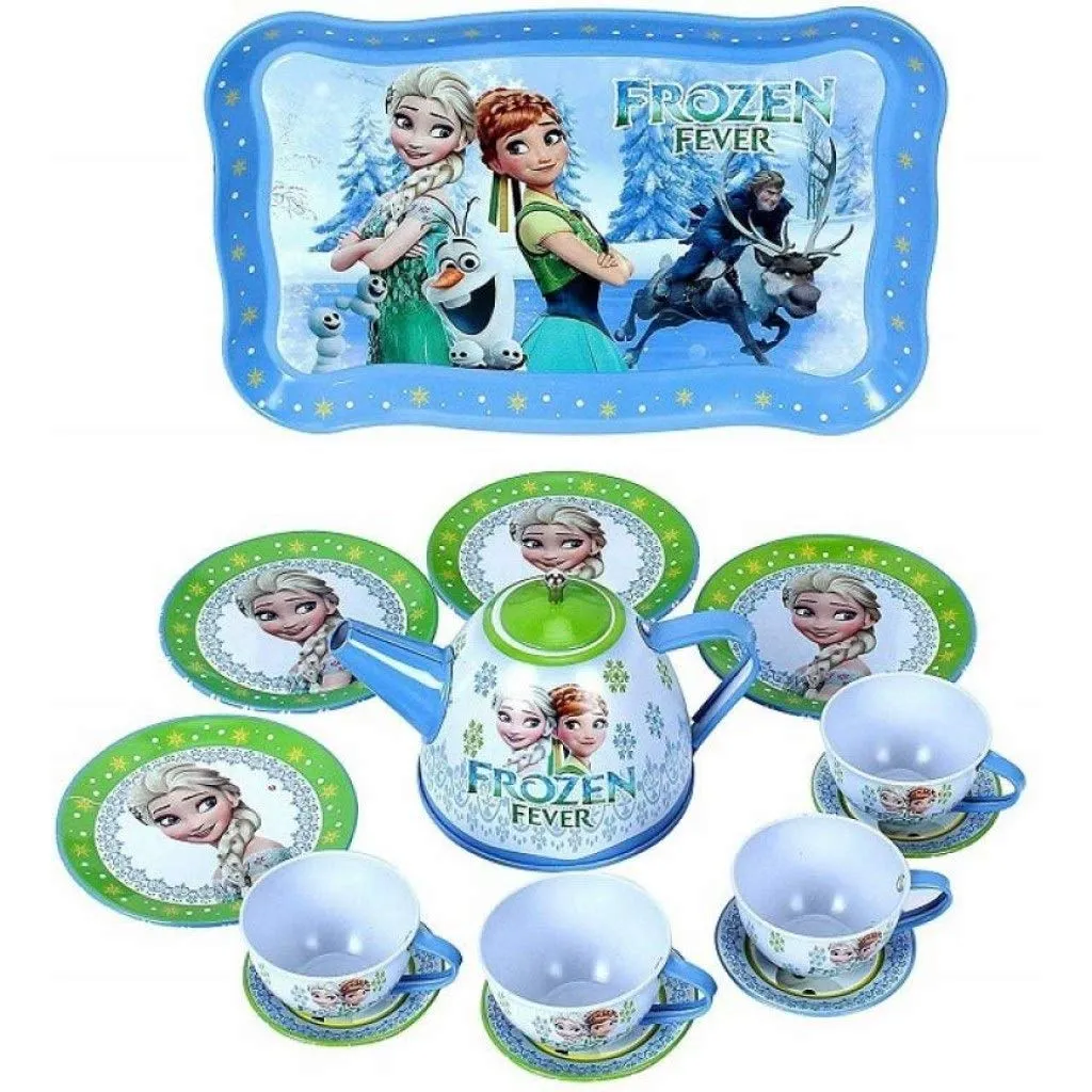 Kitchen Set With Metallic Body Pretend Play Colorful Utensils For Girls image 1
