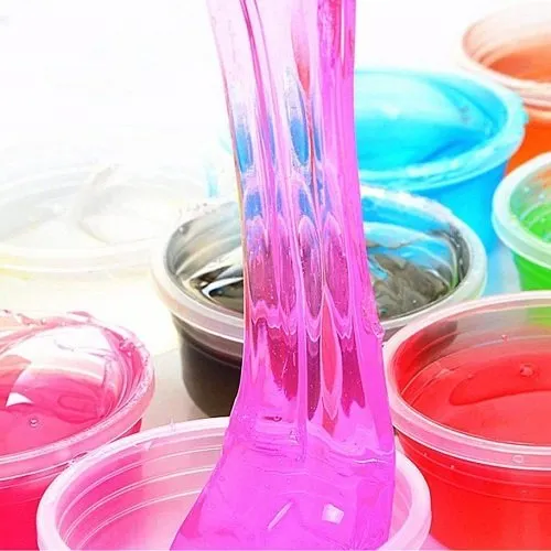 Slime kit Pack Of 24, Colors Non-Toxic Clear Crystal Slime Soft Jelly Clay Putty mud Stress Relief Toy Jelly Toy for Kids & Adult, DIY Slime Making- Multi Color image 5