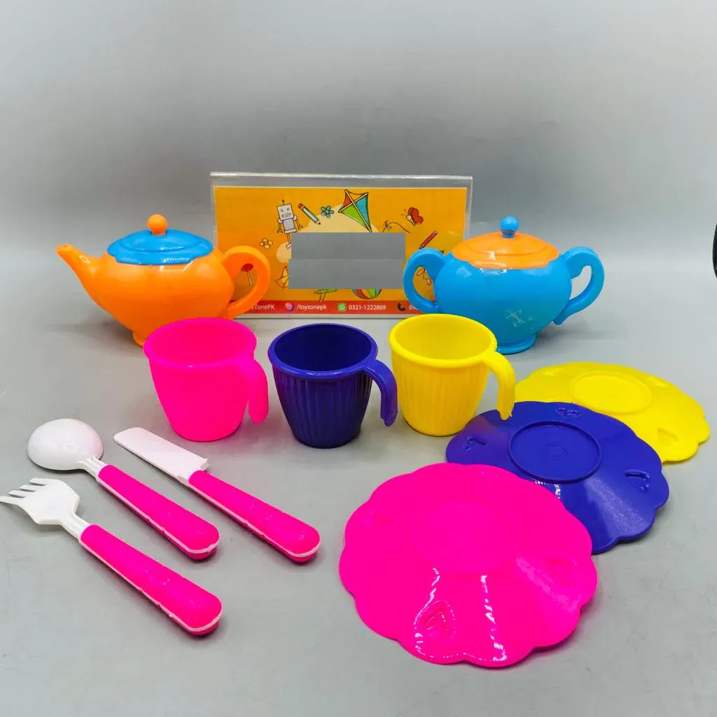 Kitchen Tea Set for Kids Pretend Play Tea Party Set with Cups And Plates for Boys And Girls image 5