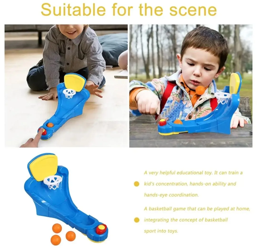 Table top mini basketball game, portable table game with scoreboard Basketball Shooting Family Fun Game 2 Players, Age 3+ image 4