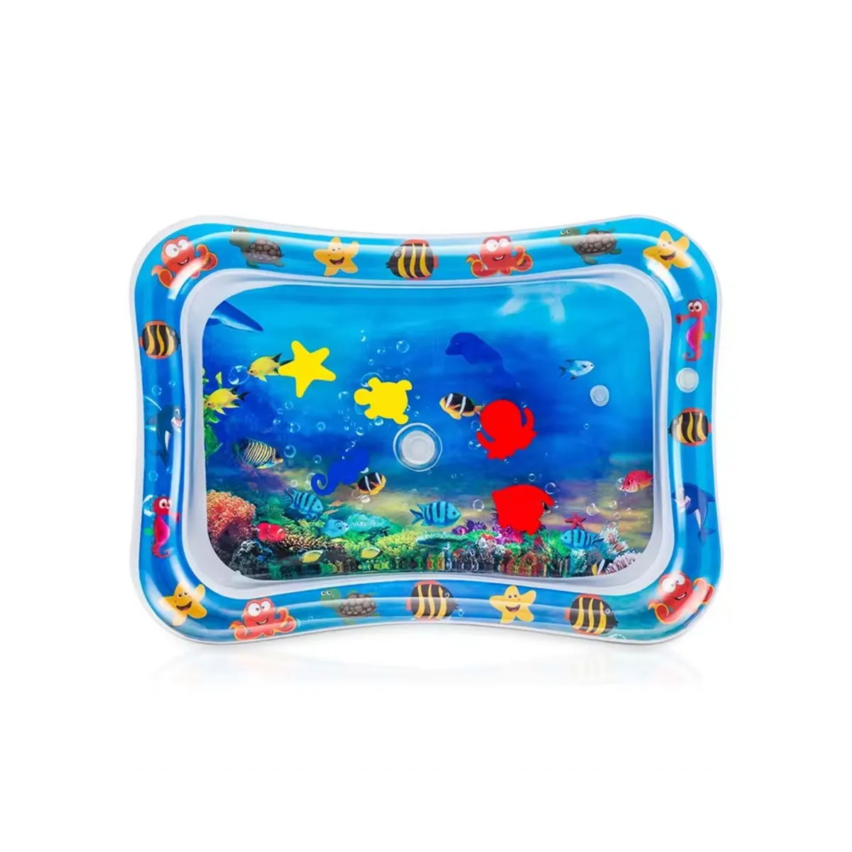 Inflatable Tummy Time Mat Premium Baby Water Play Mat for Infants and Toddlers for 3 to 24 Months Strengthen Your Baby's Muscles
