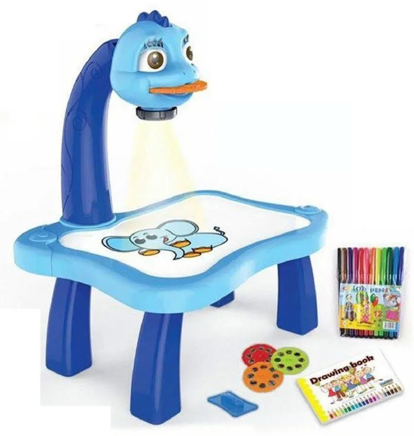 3 In 1 Kids Painting Drawing Activity Kit Projector Table - 21 Pattern image 4