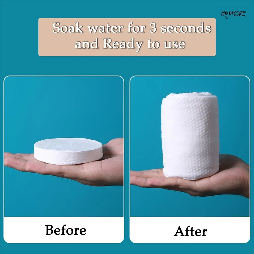 1pcs Compressed Microfiber Disposable Towels Camping Travel Towel Tablet Practical Easy To Carry Makeup Cleansing Mini Bath Spa Towels Portable Tube Size 70x140Cm image 3