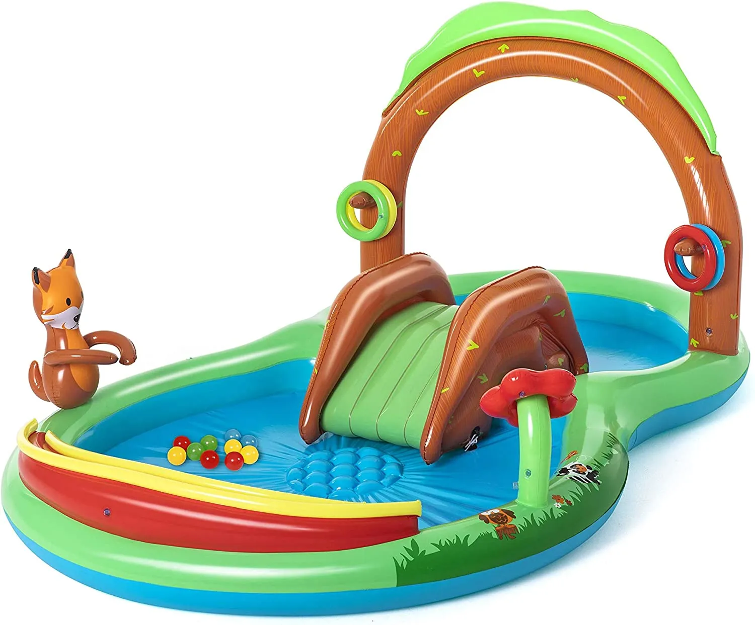 BESTWAY 53093 Rainbow Play Centre 9'8" x 6'6" x 51" image 3