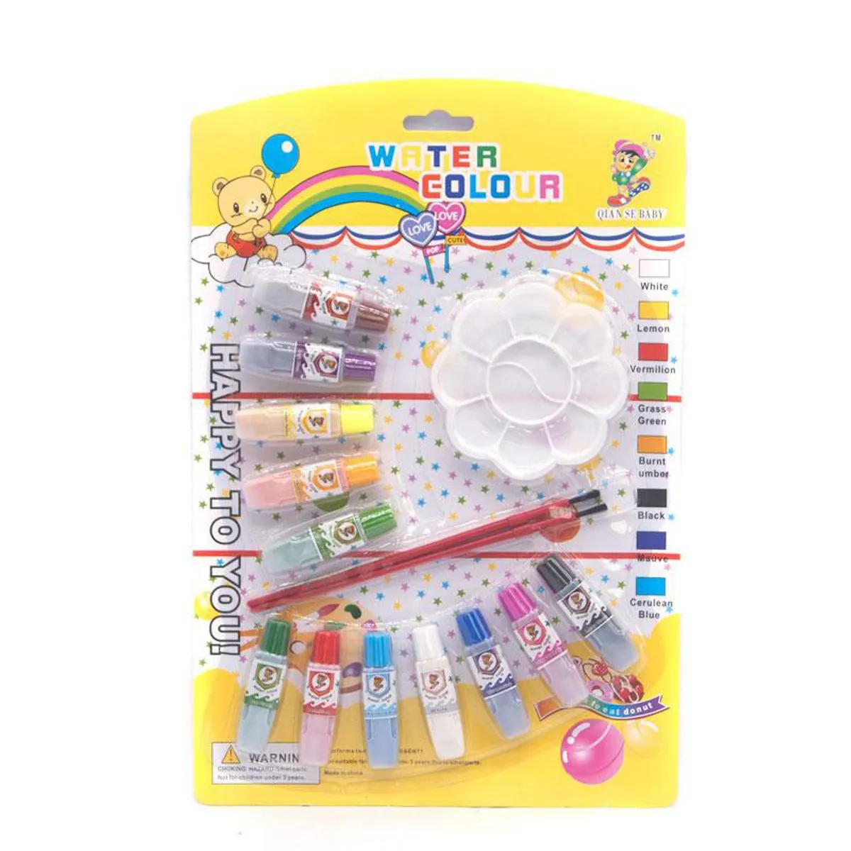 Water Color Paint Toys - 12 Color Bottle - Multicolor