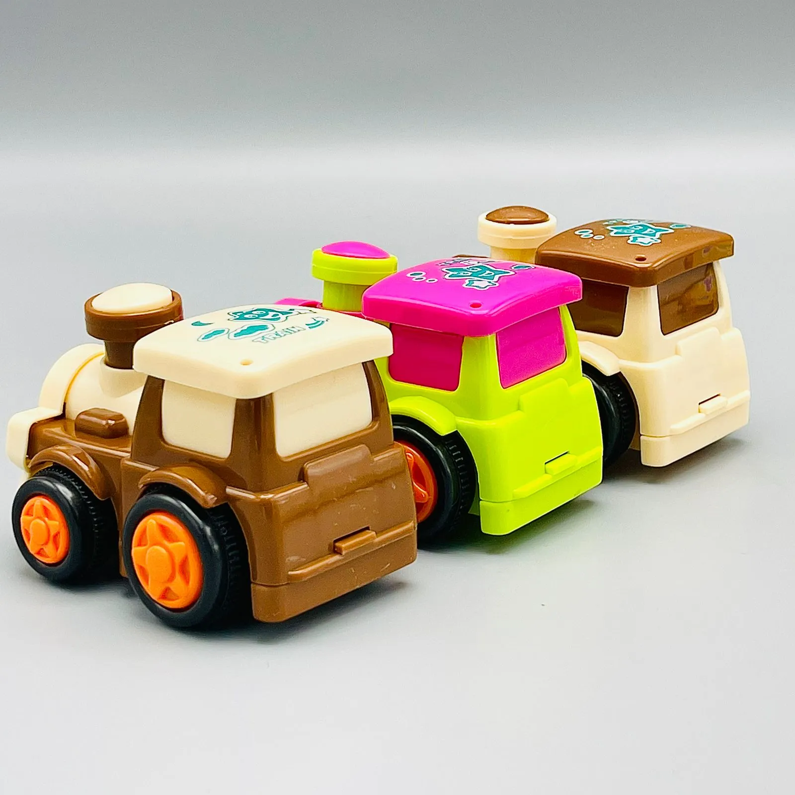 Kids Toy Mini Car Train, Friction Car Pull Back Train Gift For Kids And Children image 4
