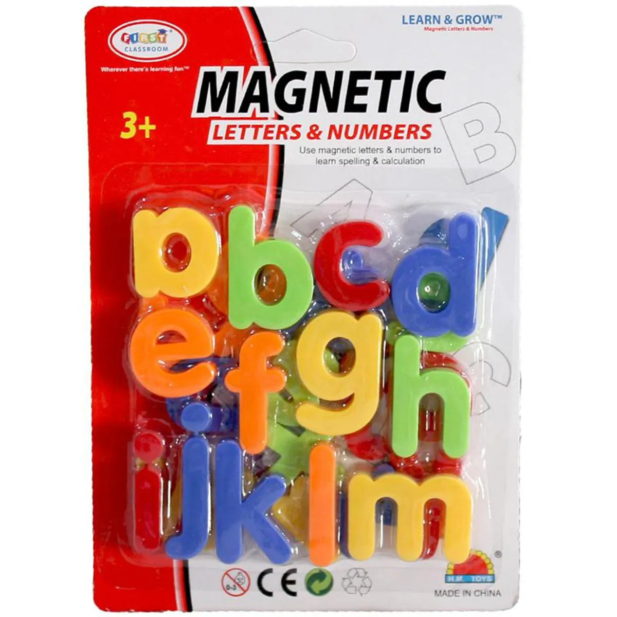 Magnetic English Small Alphabets - 26 Pieces - Multicolour