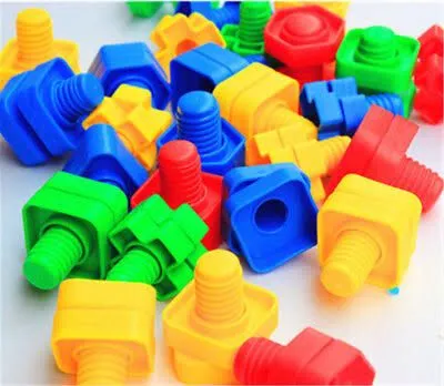 Kids Screwing Building Blocks Children Focus Screw Nut Shape Creative Mosaic Puzzle Toys for Children Plastic Educational Blocks image 4