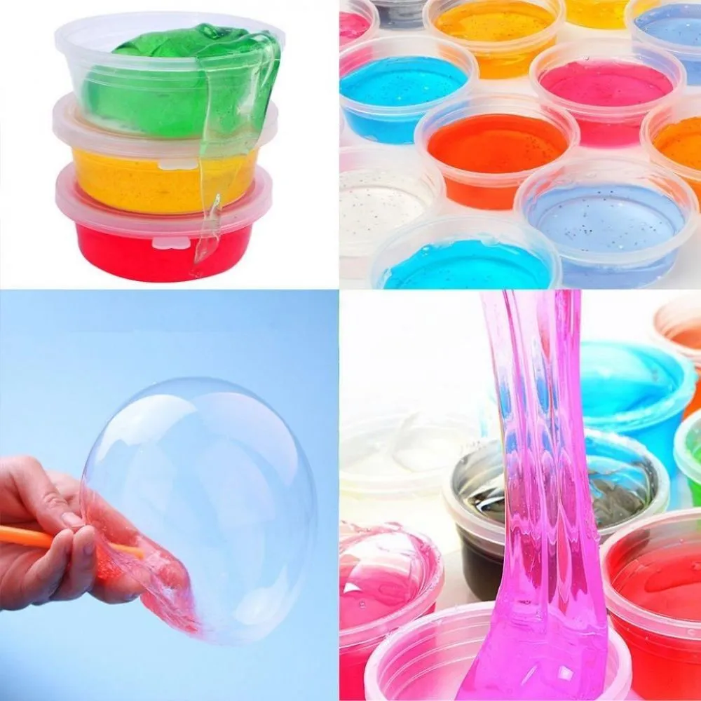 Pack of 12 Slime For Kids With 4 Glitter Bottles for Art and Craft 10ml, Magic Crystal Soft Slime Fluffy Slime Playful Kit For Boys & Girls image 5