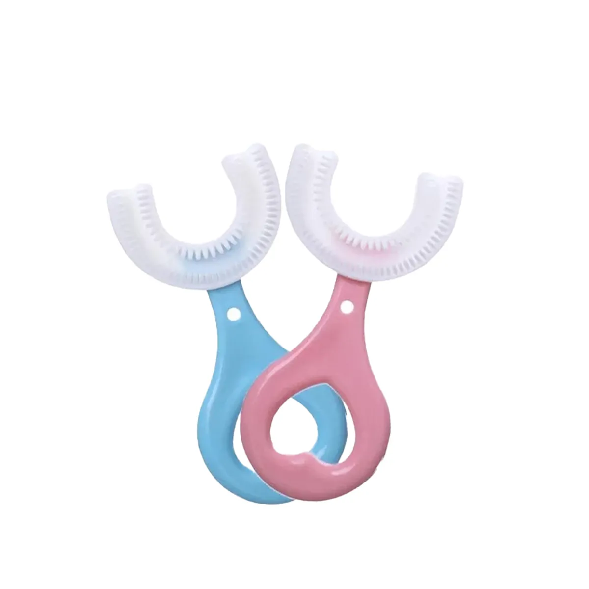 U-Shaped Toothbrush Kids Toddler Cleaning Design Brush For Age 2-6
