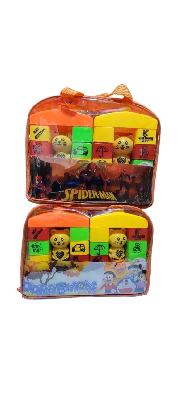 Building Blocks for Kids – 32 Pcs, House Building Blocks Block Game for Kids Multicolor Cartoon Blocks For Leaning Creative And Learning Building Blocks Toy image 5