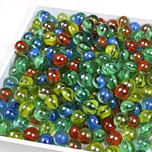 30 Pes Multicolor High Strength Durable Colorful Glass Balls MarblesPlaying Balls Childhood Dreams  Indoor Playing Balls 15MM image 6