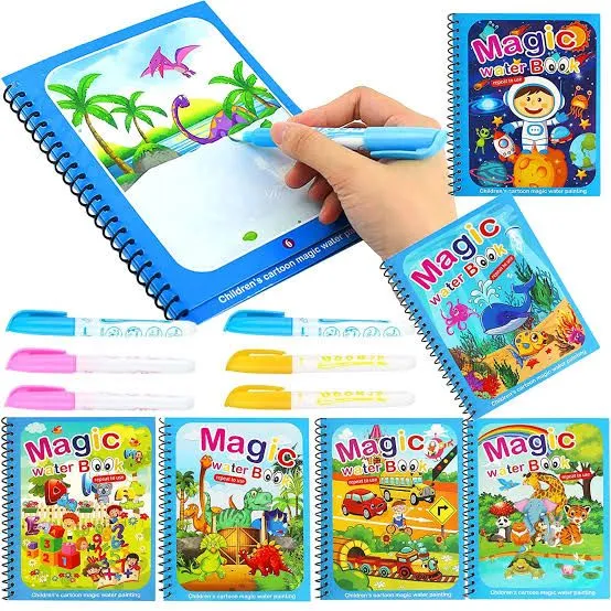 Water Colouring Book Water Colouring Book Water Magic Book Water Colouring Books Water Magic Colouring Water Pictures Children Painting and Colouring Book Water Pen Travel Activities