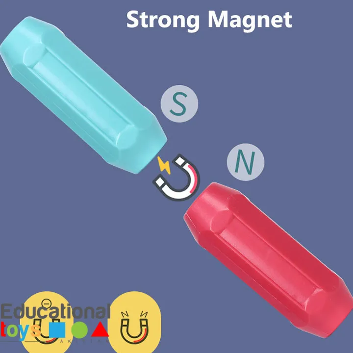 24-36-42-64 Pes Magnetic Blocks Set Toy Magnetic Bar Constructor Building Blocks Montessori Educational Kids Toys For Children Early Educational Toys Set, Magnetic Building Sticks Kit Kids Gift for Age 3+, Recreational Building Sticks Block Set image 3