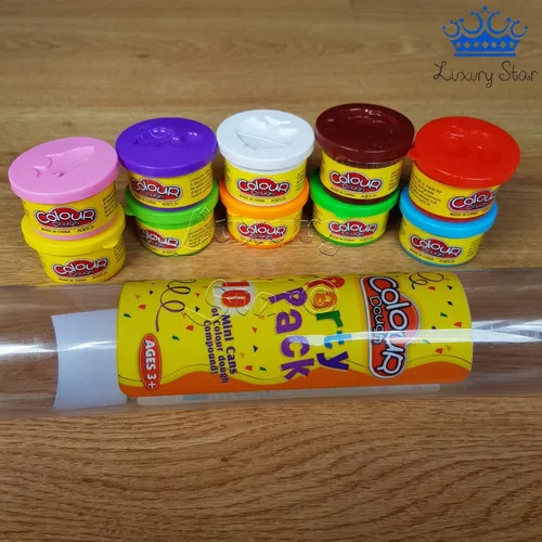Pack of 10 Pack of Color Dough - w/ 6 BONUS Dough Cutters & Built-In Molding Lids Mega Modeling & Sculpting Playset With 10 Individual 2-Ounce Cans of Dough - Bulk Party Pack image 5
