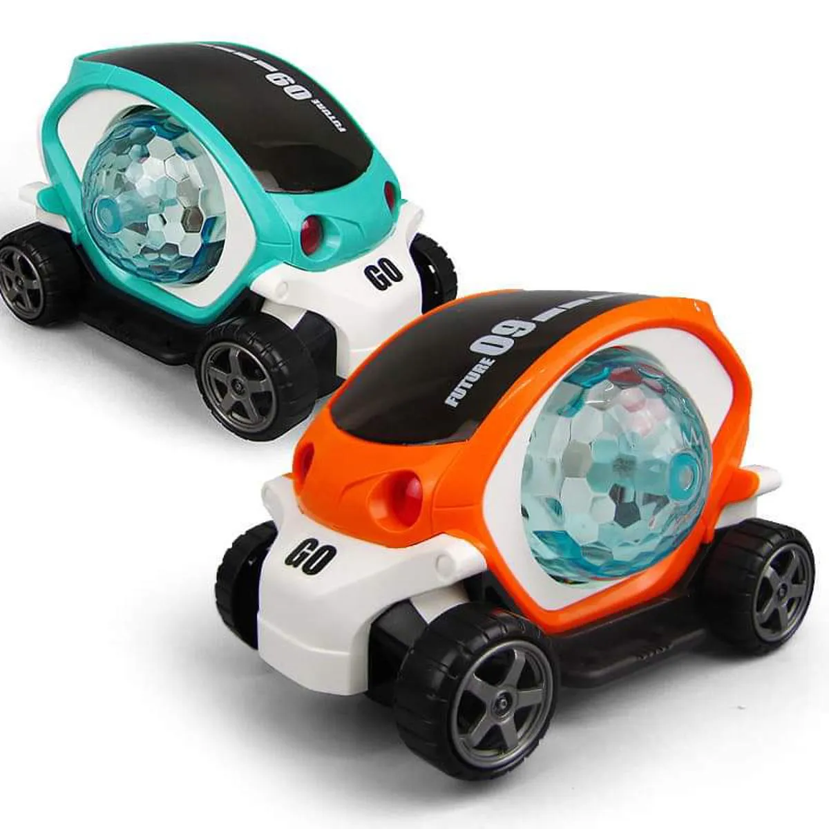 360 Degree Rotating 09 Car Musical Car Rotate 360° with Flashing Light & Music With Bump And Go Toy  (Multicolor)