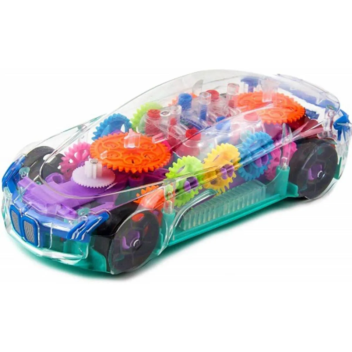 Concept Musical and 3D Lights Kids Transparent Car , Toy for 2 to 5 Year Kids Baby Toy, Multicolor image 2