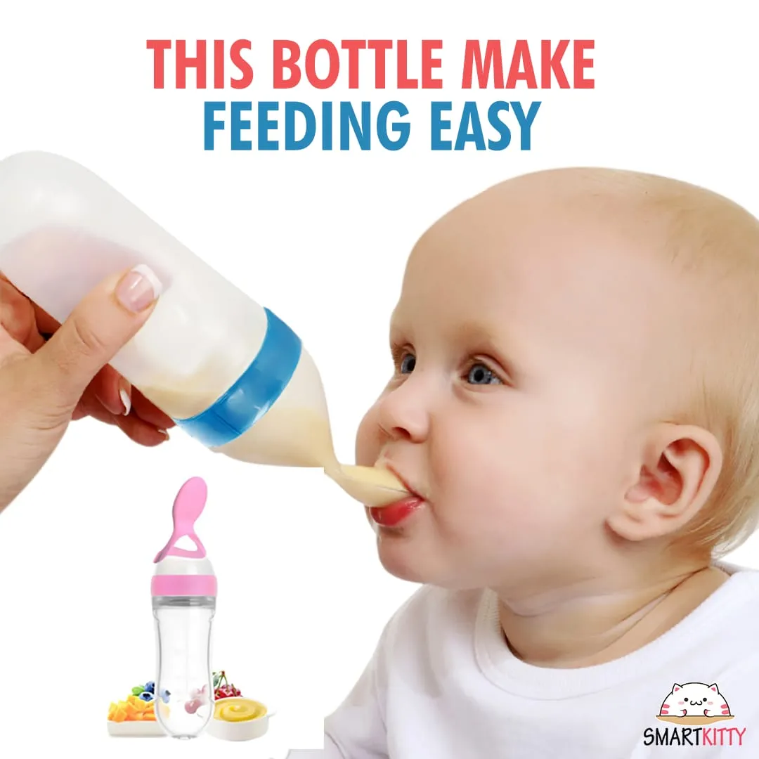New Combo Pack 4 in 1 Baby Fruit Pacifier - Baby Silicon Spoon Feeder Best Soother - Pair of Kneepad - Best Silicone U Tooth Brush Best Tool For New born image 3