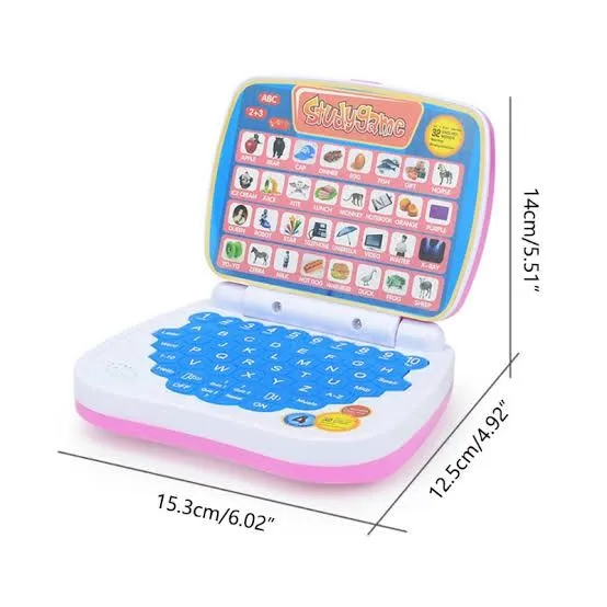 Learning Educational Tablet /Laptop/Notebook/Computer Toy for Kids ABC and 123 Learning ,Learning Laptop,Smart Kids Laptop,Compact Easy to Use Easy to Carry Learning (Multicolor)(Mini Laptop) image 4