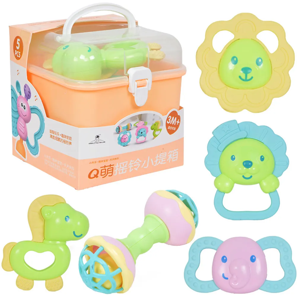 Baby Rattle Toy Set High-Quality Infant Teething Toy, Unisex, image 2
