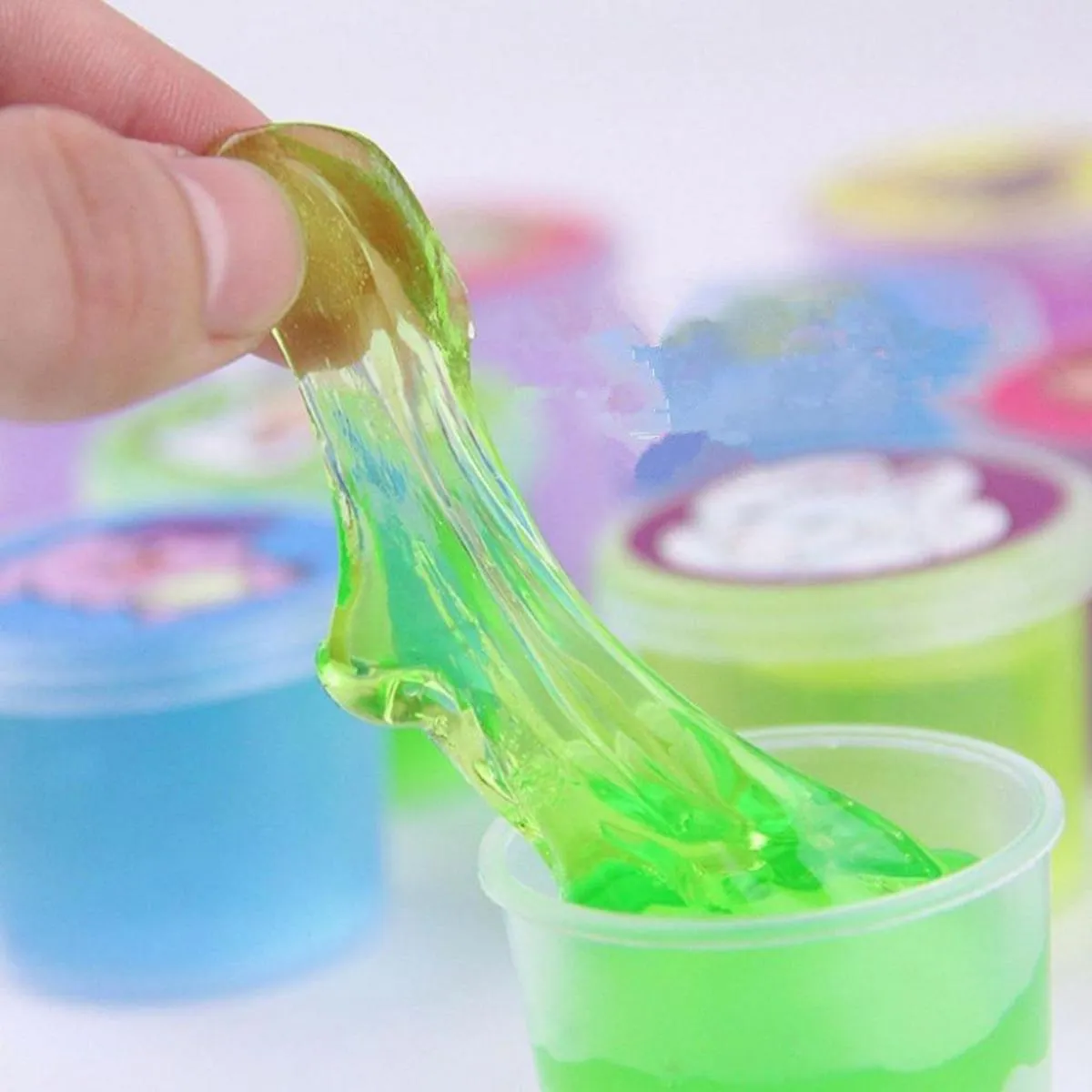 Slime kit Pack Of 24, Colors Non-Toxic Clear Crystal Slime Soft Jelly Clay Putty mud Stress Relief Toy Jelly Toy for Kids & Adult, DIY Slime Making- Multi Color image 3