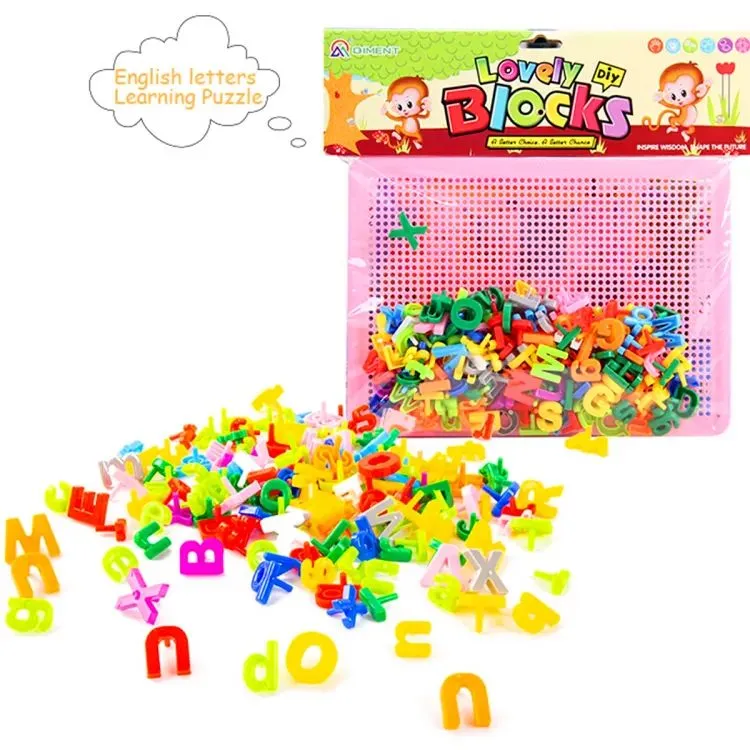 Educational Peg Board For Learning English Aplhabets Pin Board Kids Spelling And Words Learner Board 75+ Alphabatical Pins image 2