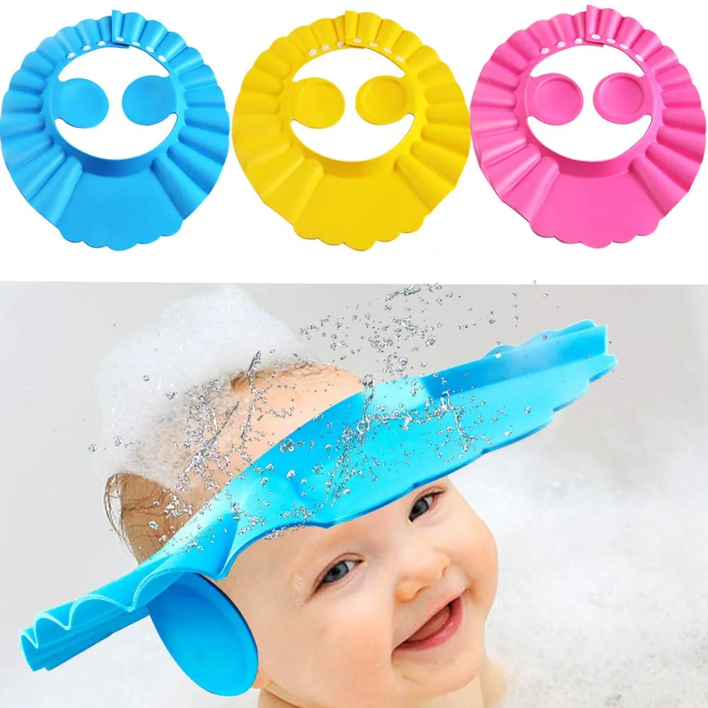 Baby Fomic Shower Cap Shampoo Wash Hair Kids Bath Adjustable Waterproof Ear Protection image 4