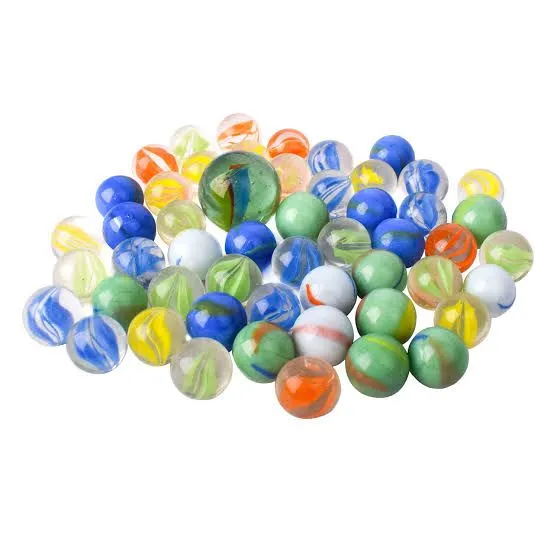 30 Pes Multicolor High Strength Durable Colorful Glass Balls MarblesPlaying Balls Childhood Dreams  Indoor Playing Balls 15MM image 5