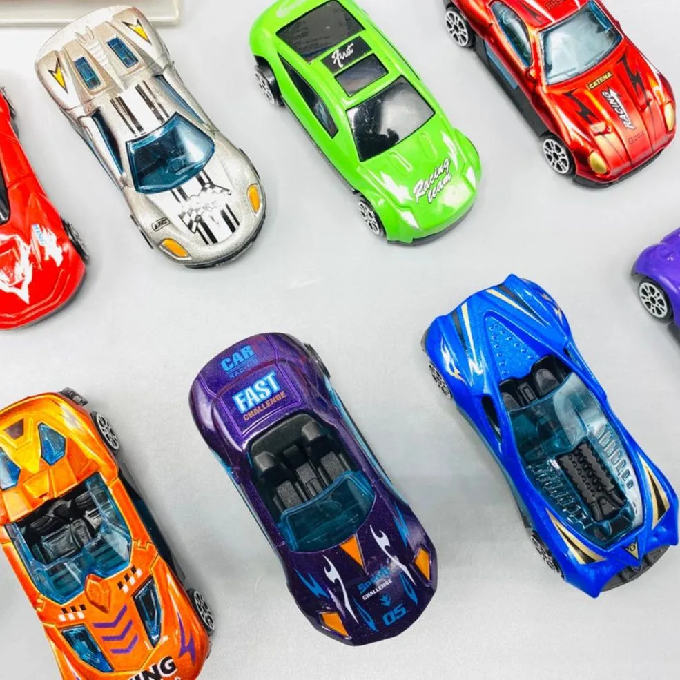 Pack Of 10 Metal Cars Pack Alloy Box Die Cast Metal Car Set Toys For Kids Children and Boys image 4