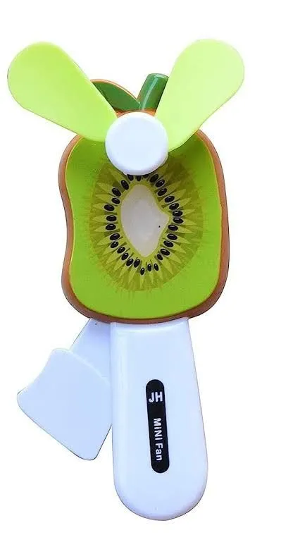 Interesting Palm Pressure Mini Fan Fruit Shape Cute Squeeze Toys / Cool Summer Fan/ Fan Without Battery (Multi Color) image 2