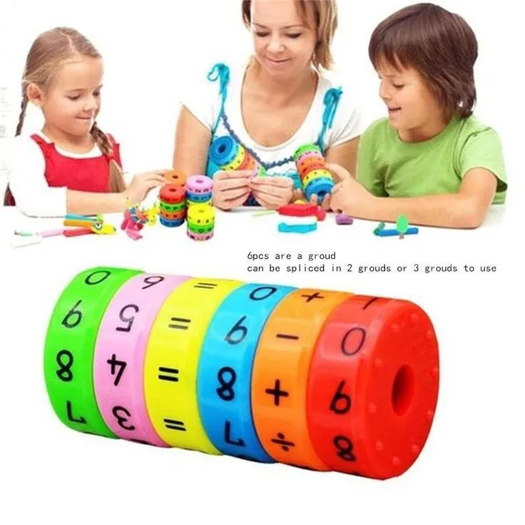 Children Magnetic Mathematics Digital Learning Educational Toys Magic Intelligence Arithmetic Maths Puzzle Cube For Kids Gift  Engaging Maths Teaching Toy: Detachable Magnetic Calculator For Kids - Add, Subtract, Multiply & Divide! image 4
