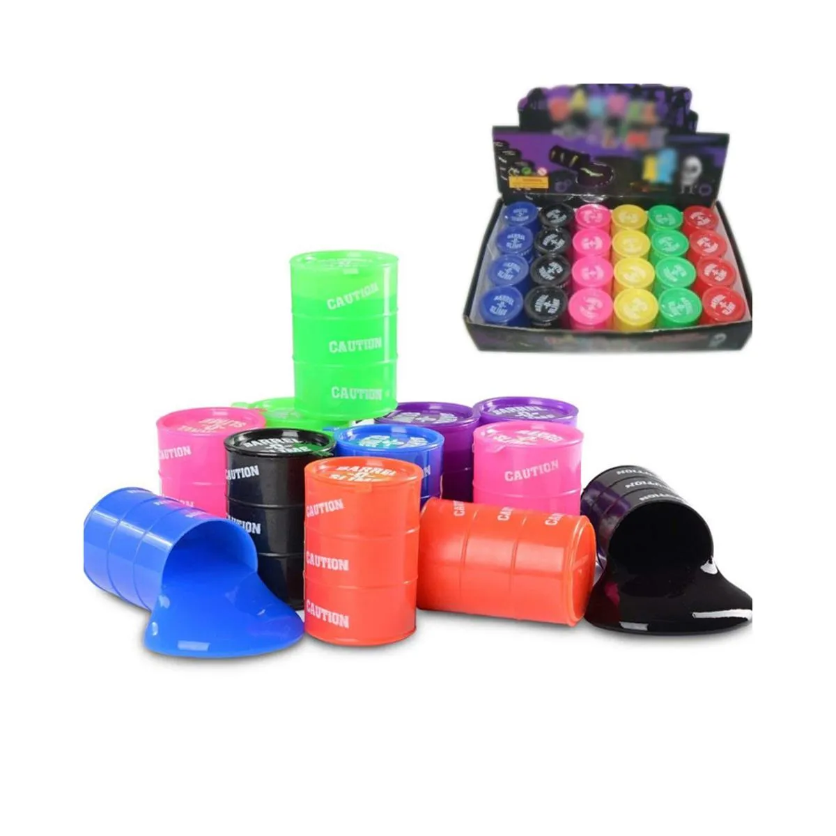 ChefSlime BarrelOSlime Mud Sludge Putty - Wet, Non Sticky, Stress Relief, Super Soft & Squishy Toy for Kids |Jumbo Pack | 12 Pcs image 1