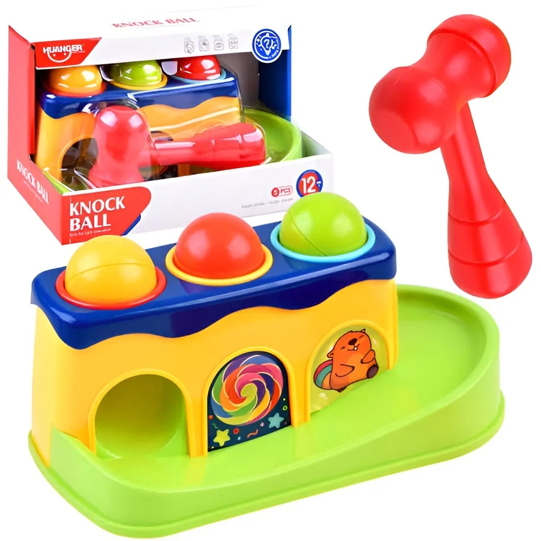 Huanger Funny Hammer Huanger Knock Ball 5 Pes Game Best For Early Educational Fun Game For Kids  Huanger Hammer Game image 5