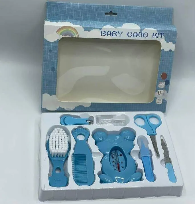 8pcs/set Baby Care Kit, Baby Safe Nail Clipper, Baby Bath Water Temperature Meter, Soft Hair Comb Brush image 7