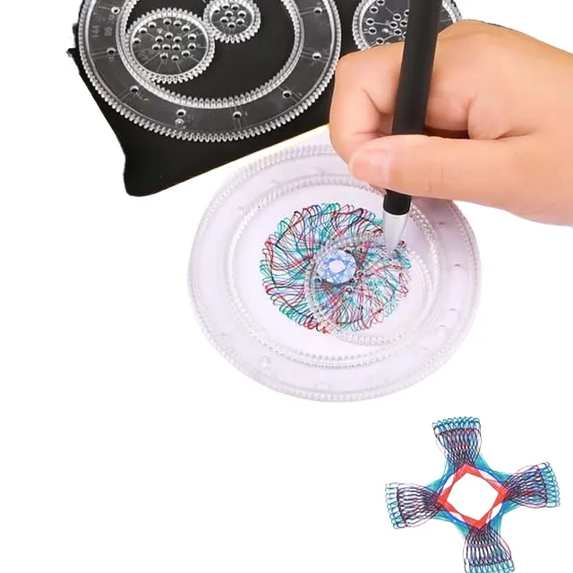 DIY Painting Multi-function Interesting Spirograph Children Drawing Ruler Can Improve Start Work Ability Educational Toys image 1
