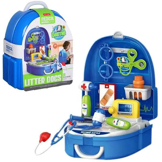 Doctor Set For Kids | Kids Doctor Playset with Electronic Stethoscope | Toy Medical Kit for Kids | Pretend Play Doctor Set for Toddlers | Children's Realistic Dr. Kit with Sounds image 2