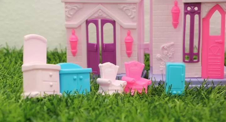 Doll House - Beauty Villa Set For Girls - Lovely Pink Doll House - Doll House For Girls - Pink Color Doll Play House image 6