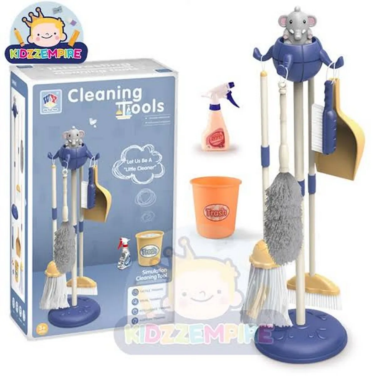 Children's Cleaning Toy Set Educational Simulation Play House Toy Boy and Girl Training Cleaning Tool Set Top Stuff for Kid image 4